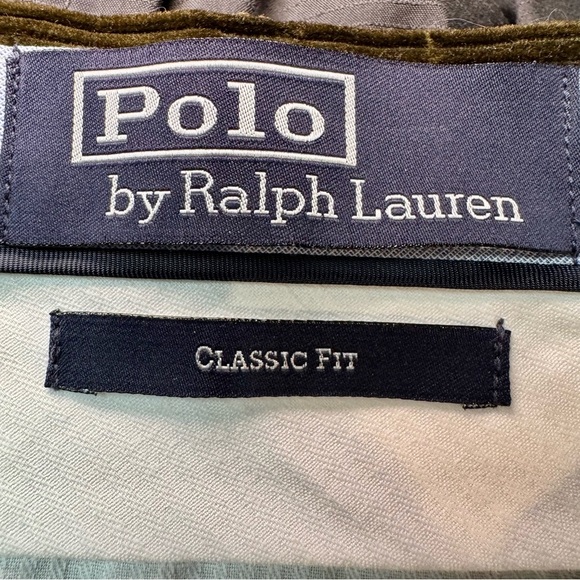 Polo Ralph Lauren dark green wide whale men’s corduroy pants classic fit 34x32 - Picture 6 of 7